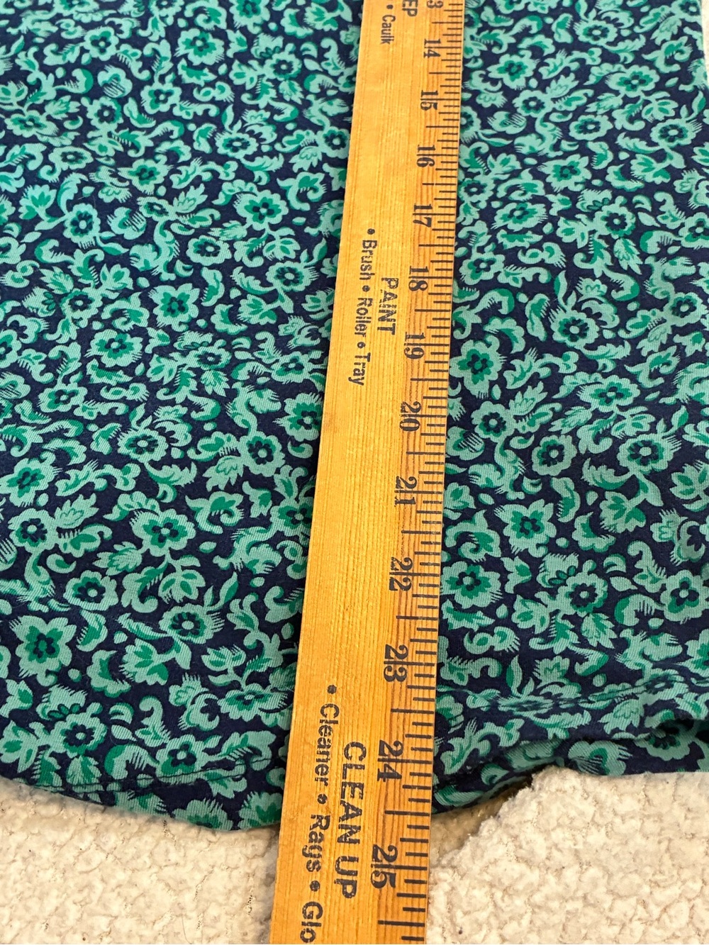 Lands’ End Teal Floral Gathered Mock Neck Top – Women’s Plus 1X NWoT - Picture 8 of 11